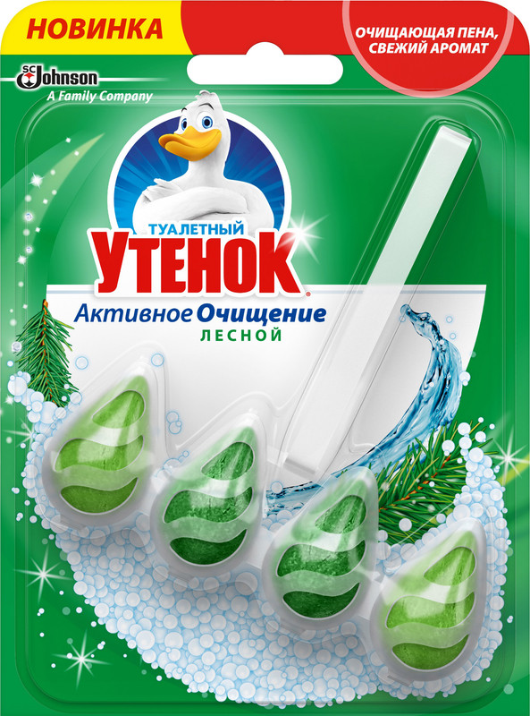 Блок для унітазу ТУАЛЕТНЕ КАЧЕНЯ лісовий, 1х38,6г